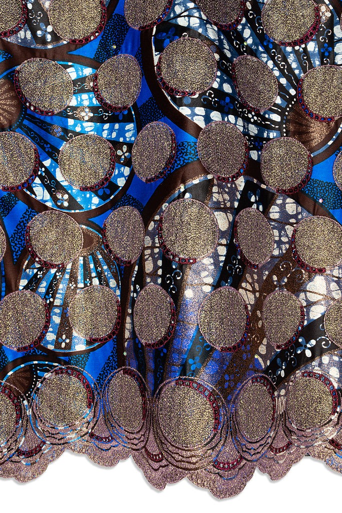 Vlisco Grand Super Exclusive Wax with Lace Embroidery - VHL5271