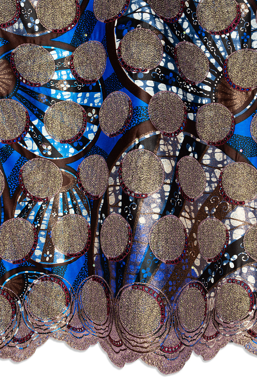 Vlisco Grand Super Exclusive Wax with Lace Embroidery - VHL5271