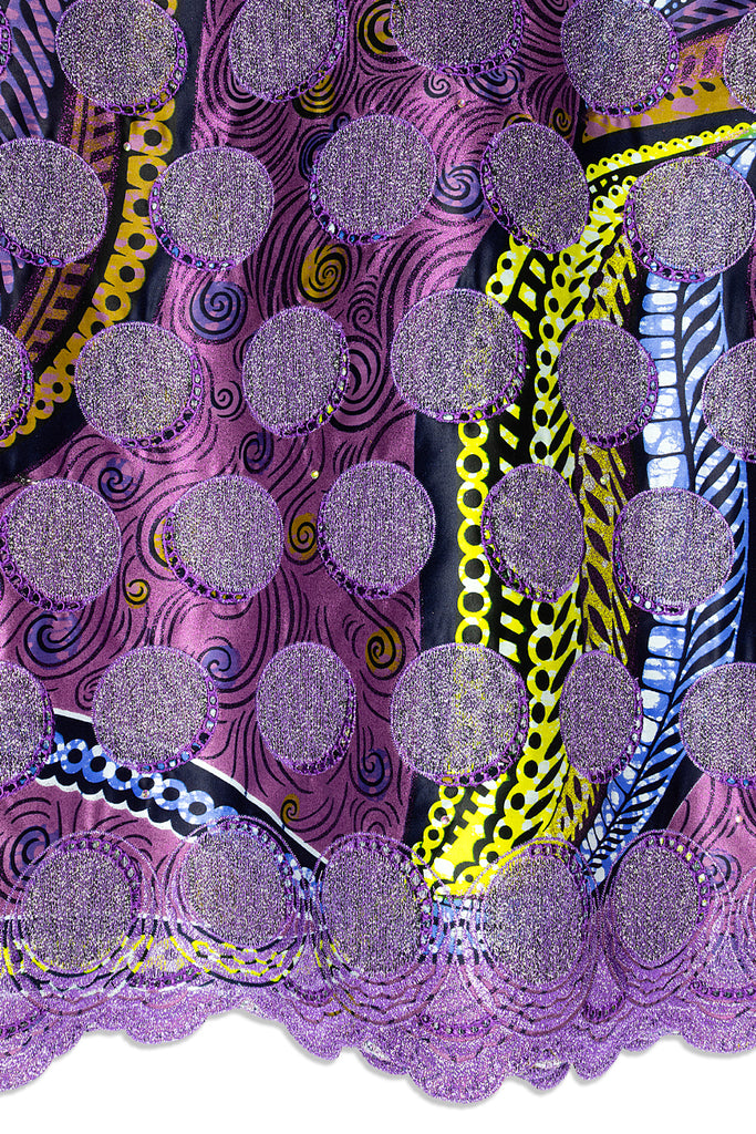 Vlisco Grand Super Exclusive Wax with Lace Embroidery - VHL5272