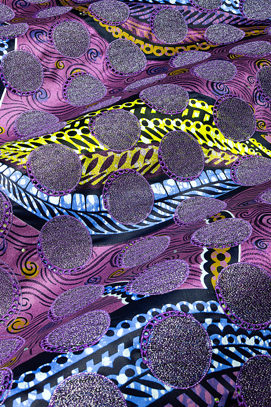 Vlisco Grand Super Exclusive Wax with Lace Embroidery - VHL5272
