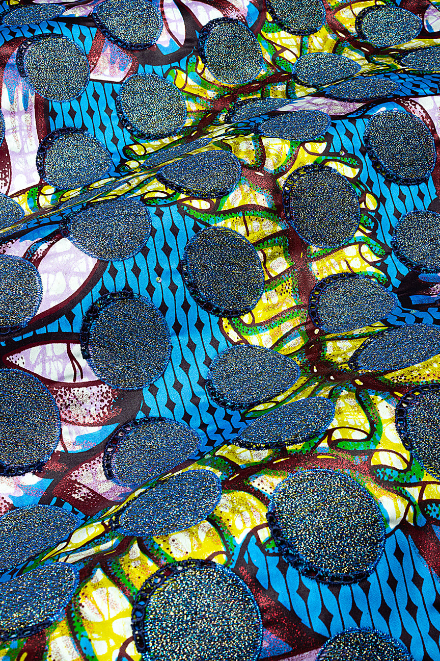 Vlisco Grand Super Exclusive Wax with Lace Embroidery - VHL5273