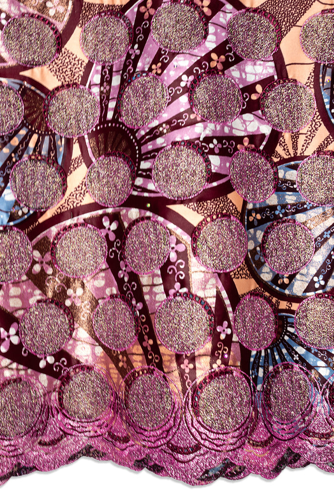 Vlisco Grand Super Exclusive Wax with Lace Embroidery - VHL5275
