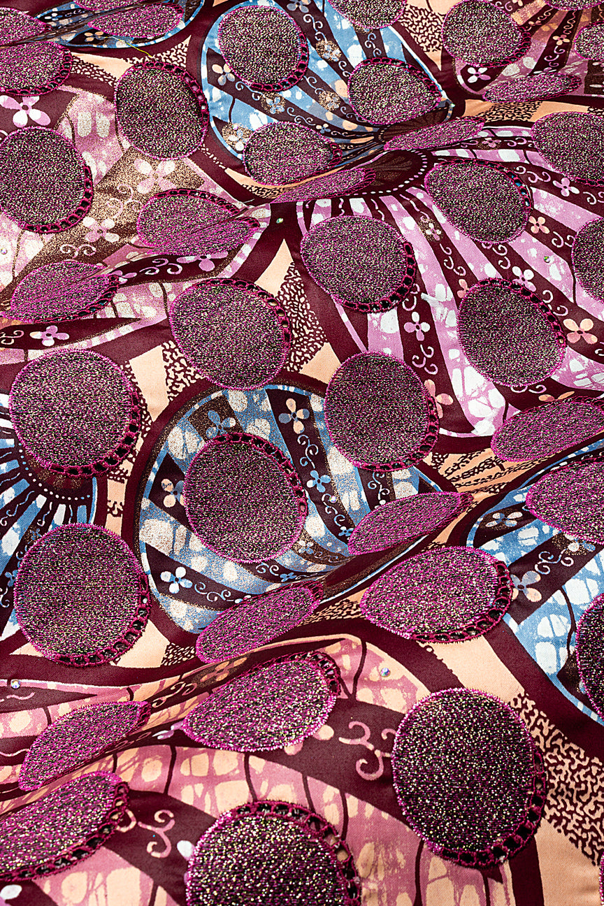 Vlisco Grand Super Exclusive Wax with Lace Embroidery - VHL5275