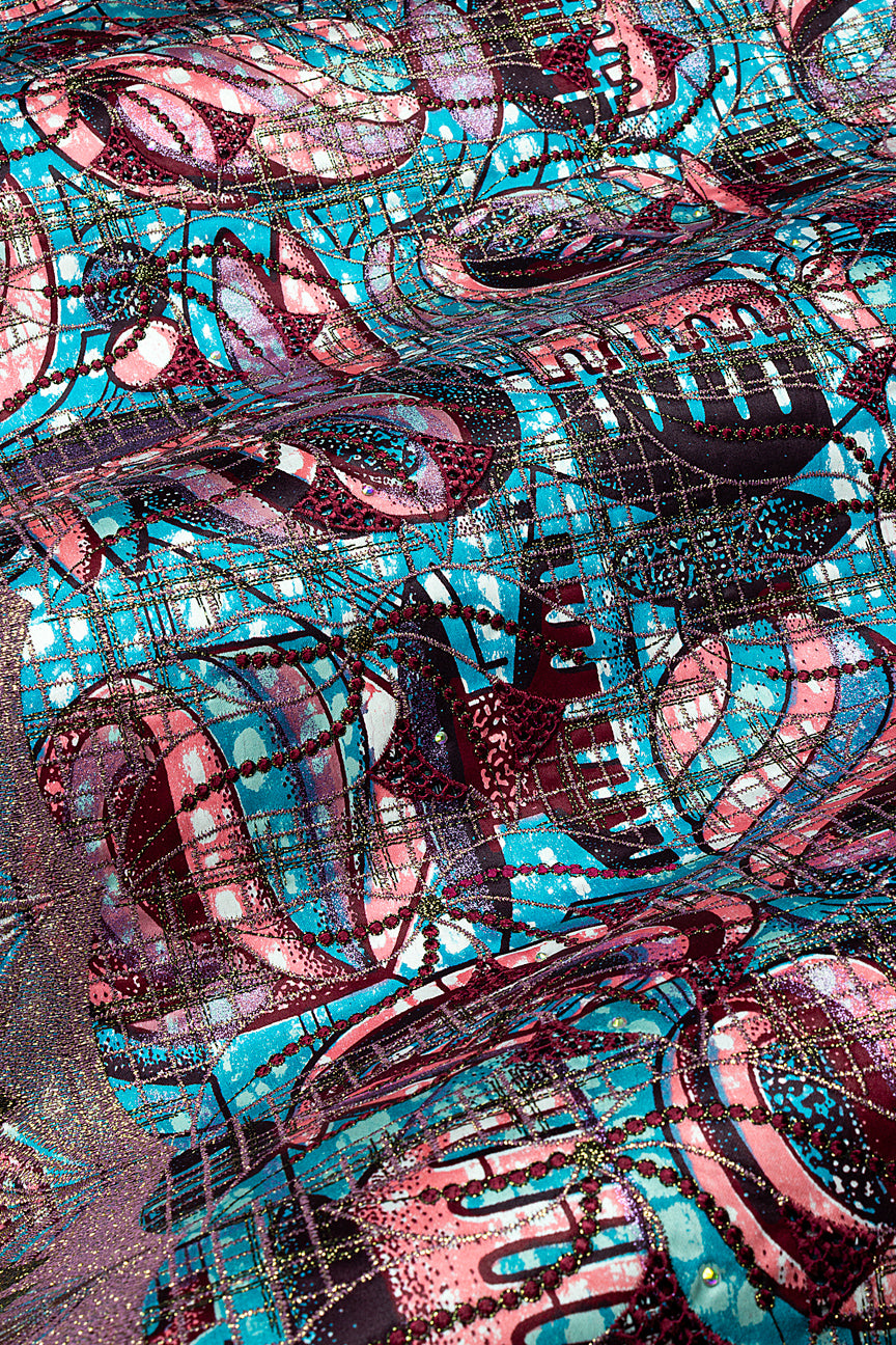 Vlisco Grand Super Exclusive Wax with Lace Embroidery - VHL5243