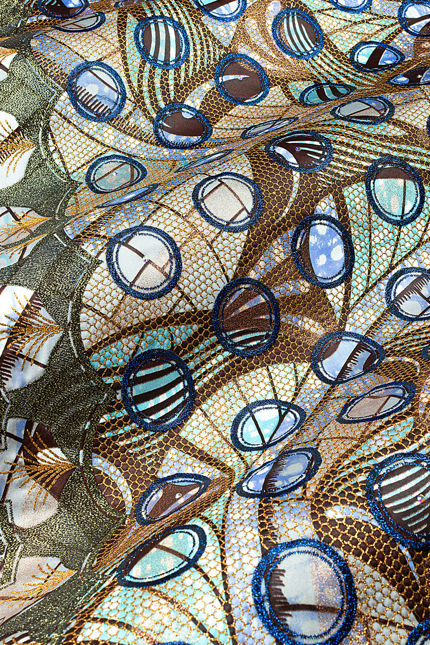 Vlisco Grand Super Exclusive Wax with Lace Embroidery - VHL5353