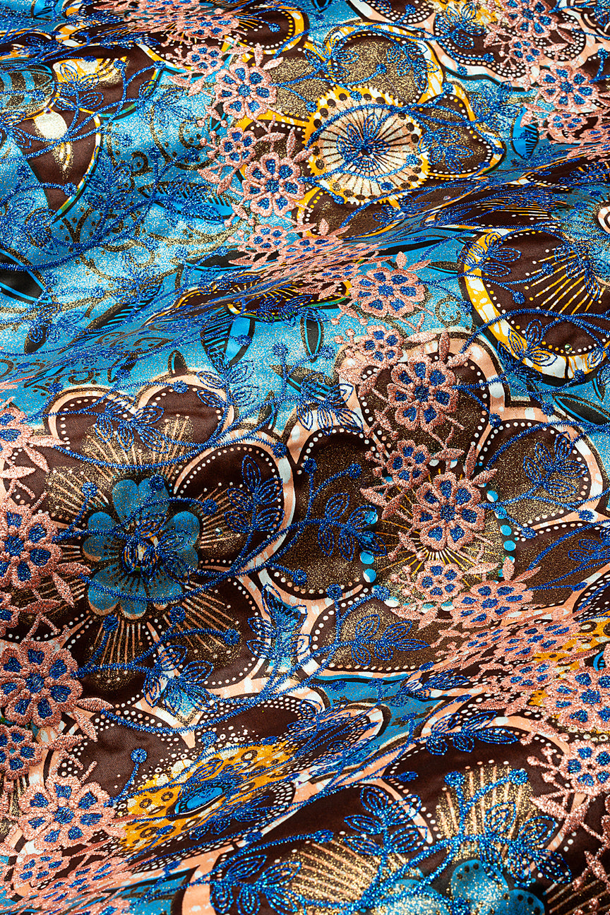 Vlisco Grand Super Exclusive Wax with Lace Embroidery - VHL5333