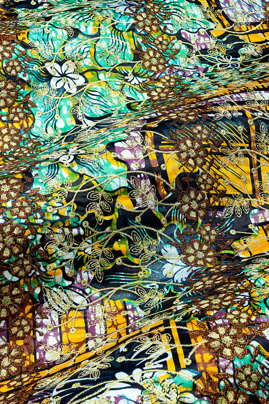 Vlisco Grand Super Exclusive Wax with Lace Embroidery - VHL5334