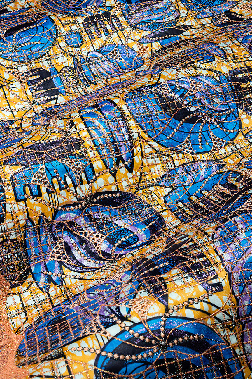 Vlisco Grand Super Exclusive Wax with Lace Embroidery - VHL5246