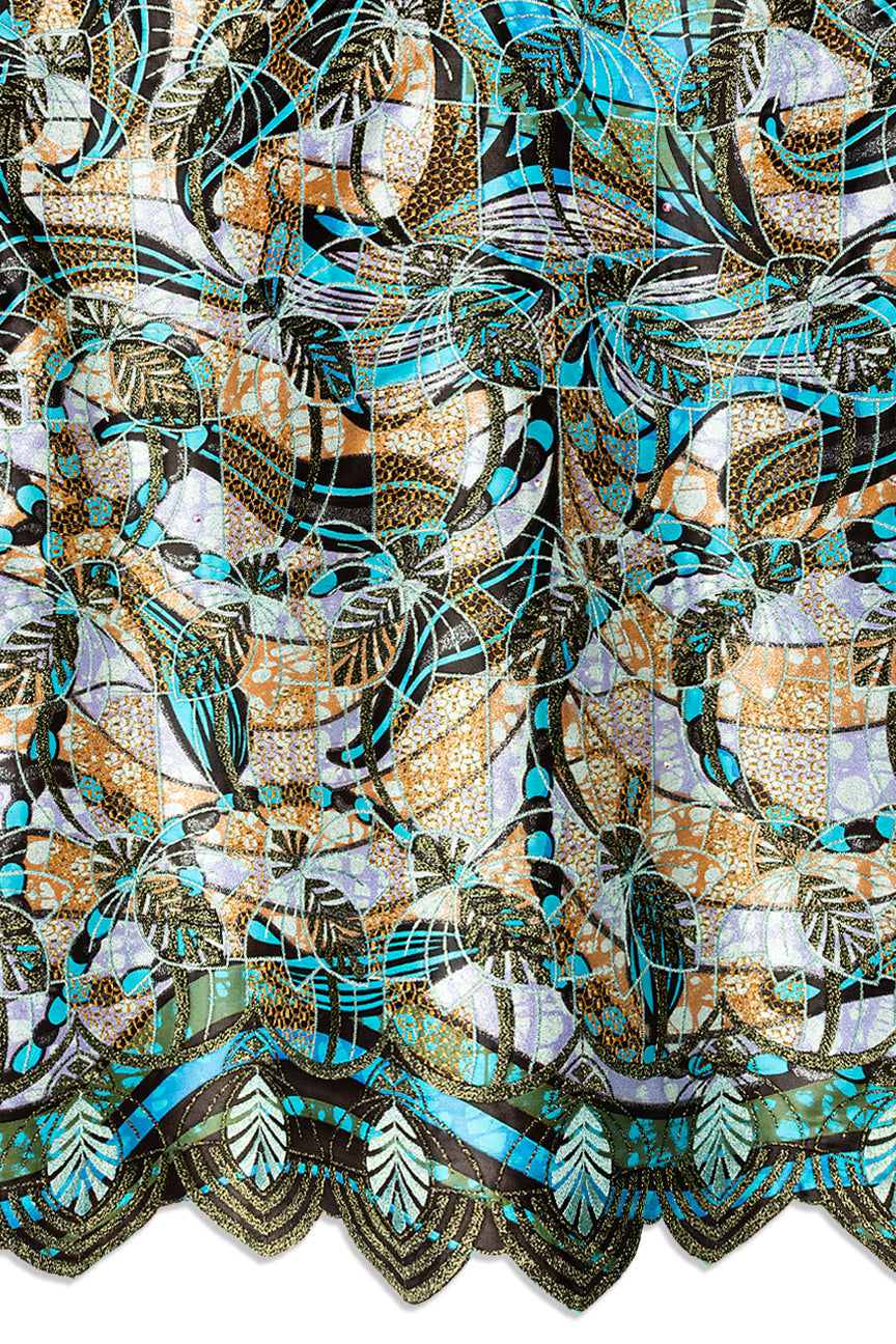 Vlisco Grand Super Exclusive Wax with Lace Embroidery - VHL5367