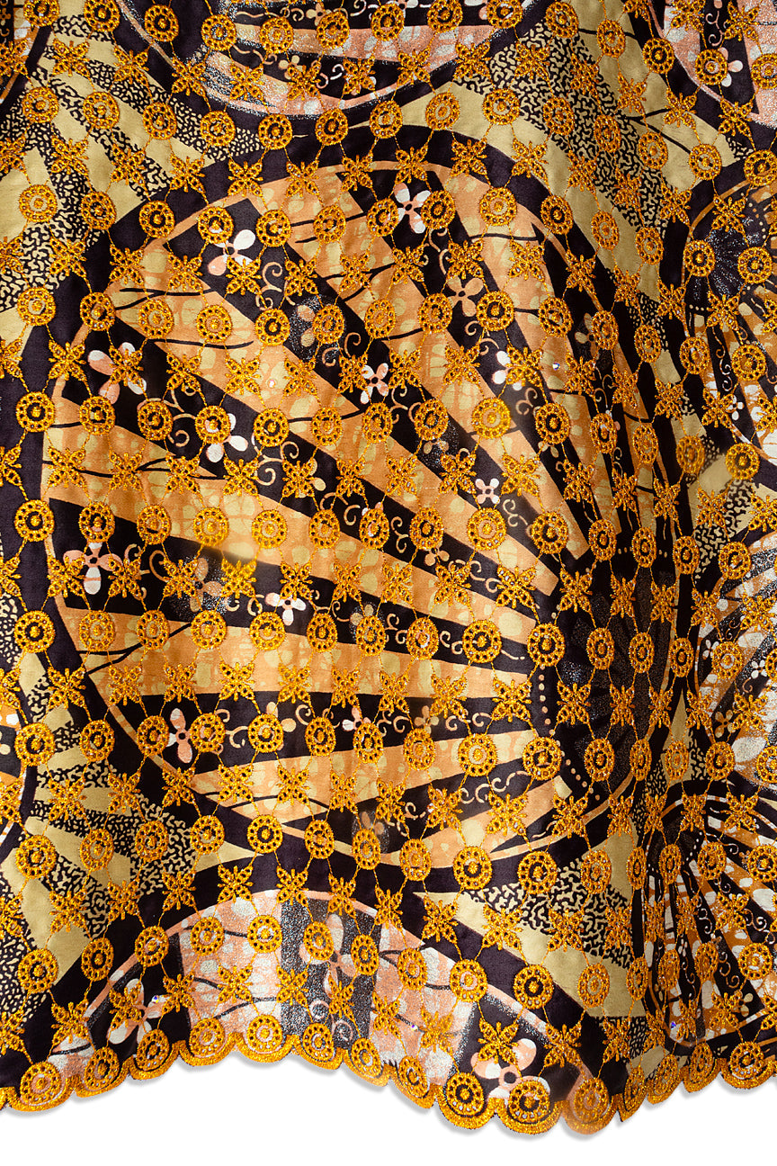 Vlisco Grand Super Exclusive Wax with Lace Embroidery - VHL5337