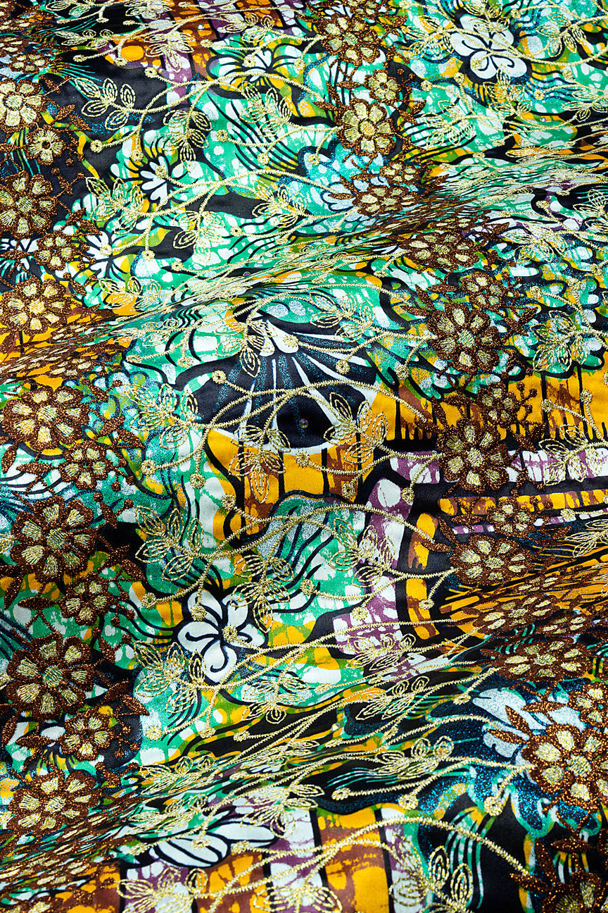 Vlisco Grand Super Exclusive Wax with Lace Embroidery - VHL5338