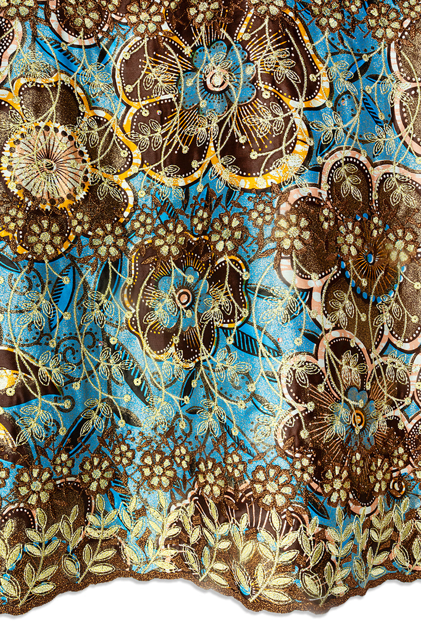 Vlisco Grand Super Exclusive Wax with Lace Embroidery - VHL5339