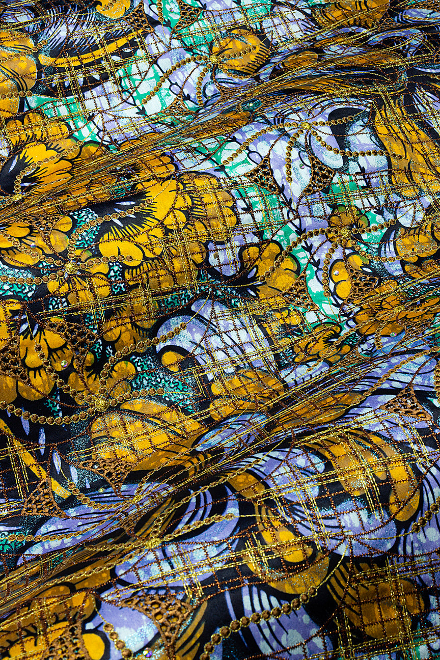 Vlisco Grand Super Exclusive Wax with Lace Embroidery - VHL5249