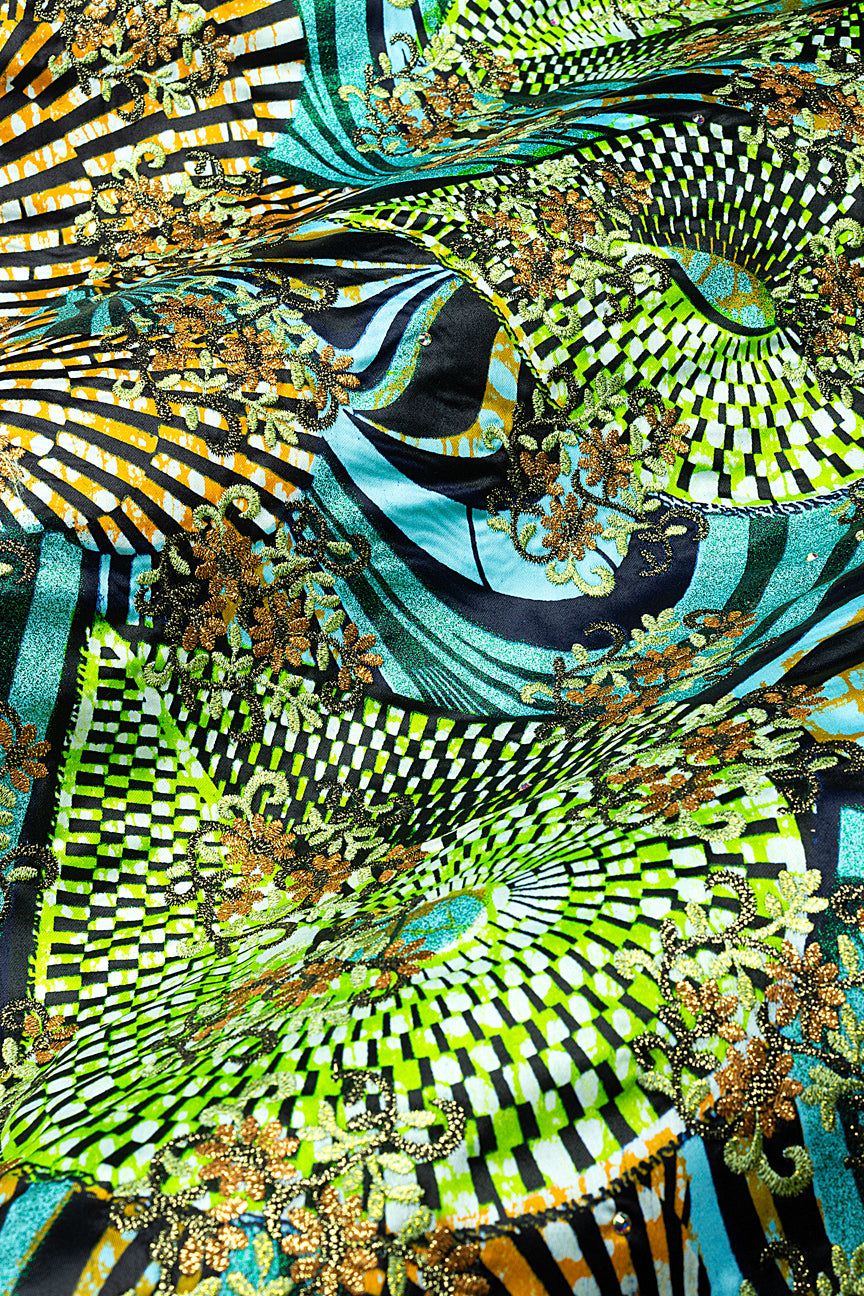 Vlisco Grand Super Exclusive Wax with Lace Embroidery - VHL5369
