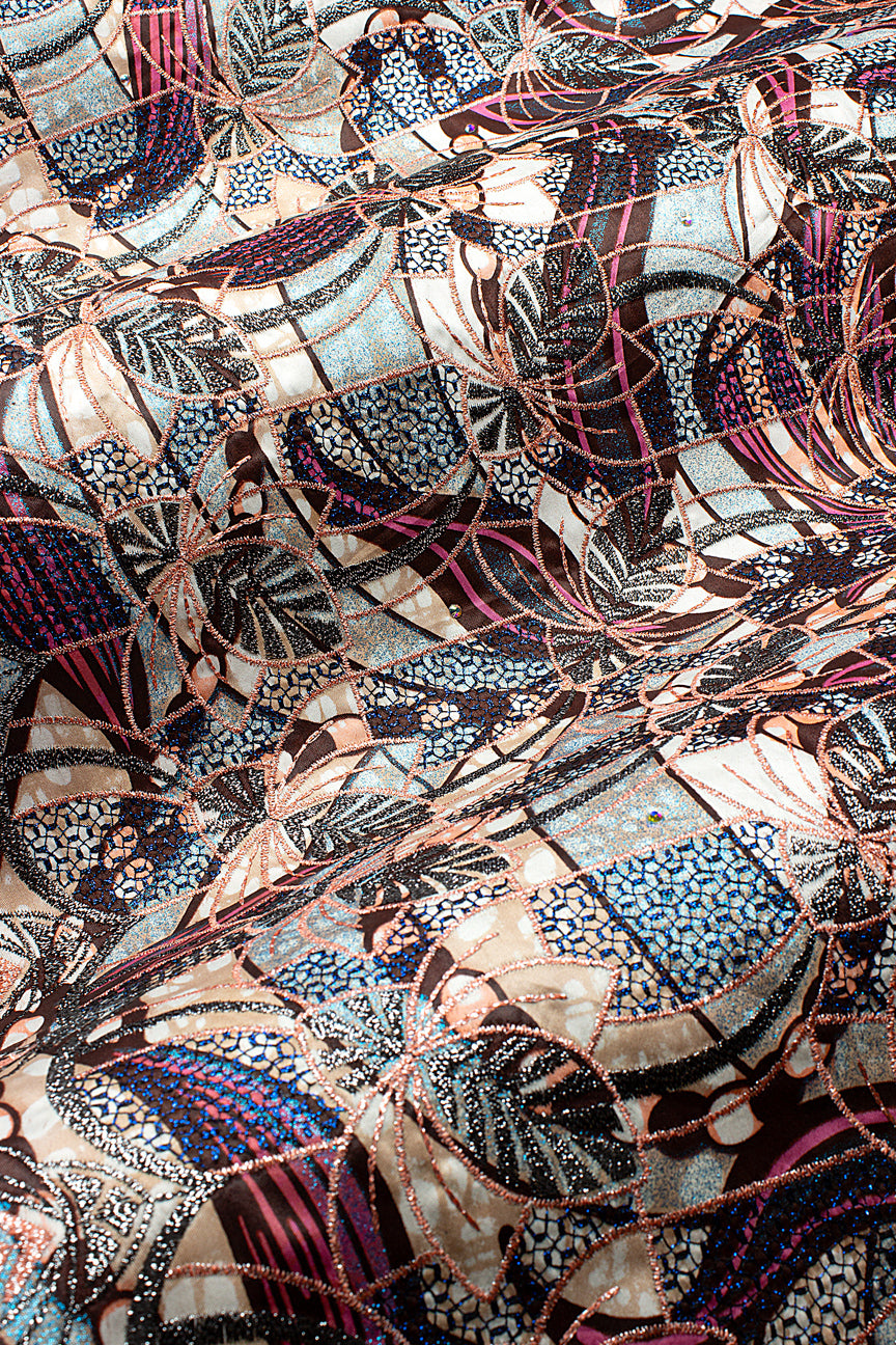 Vlisco Grand Super Exclusive Wax with Lace Embroidery - VHL5341
