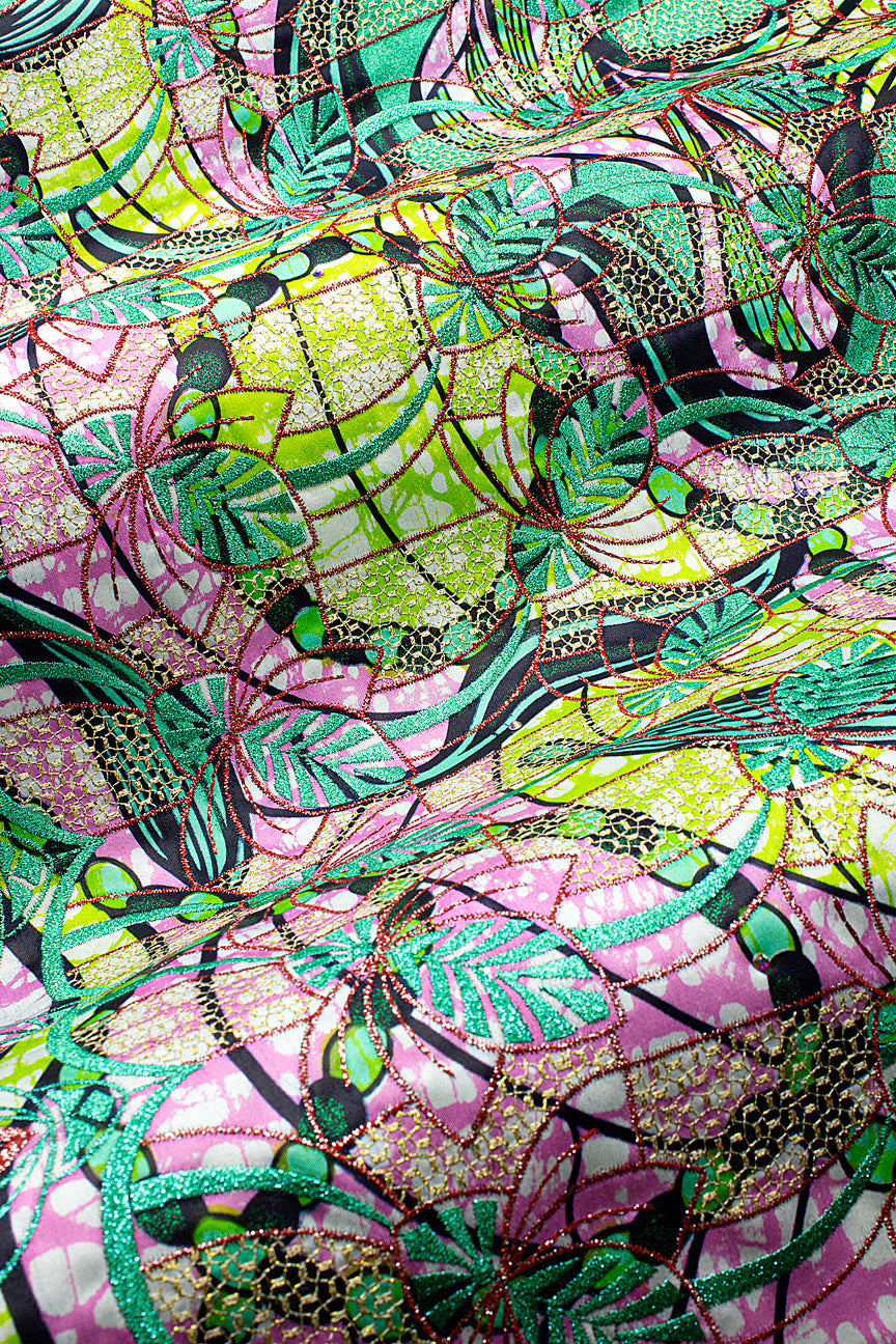 Vlisco Grand Super Exclusive Wax with Lace Embroidery - VHL5342