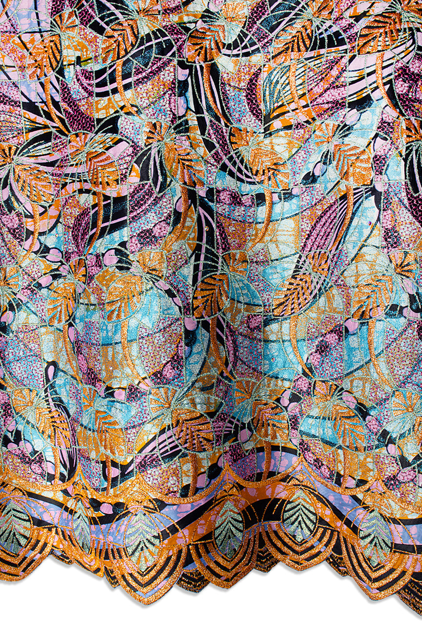 Vlisco Grand Super Exclusive Wax with Lace Embroidery - VHL5343