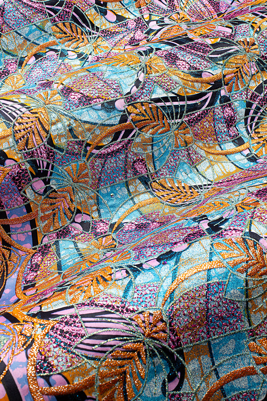 Vlisco Grand Super Exclusive Wax with Lace Embroidery - VHL5343