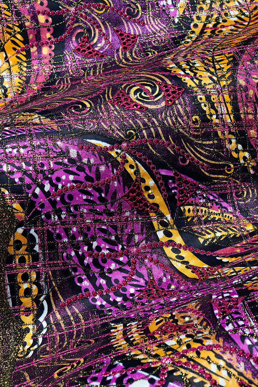 Vlisco Grand Super Exclusive Wax with Lace Embroidery - VHL5292