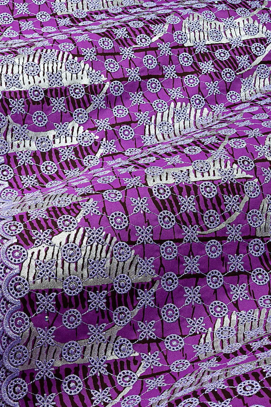 Vlisco Holland Gold with Lace Embroidery - VHL5341