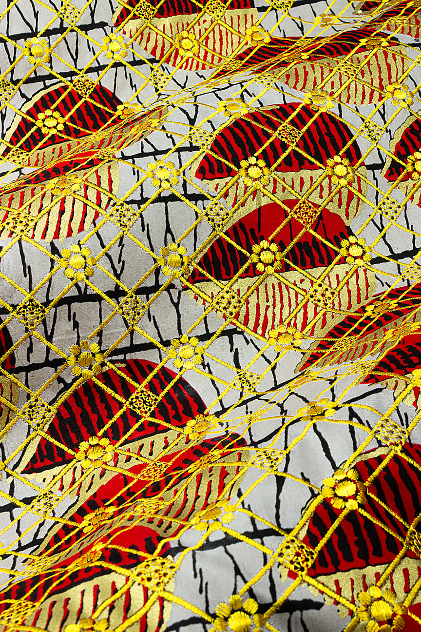 Vlisco Holland Gold with Lace Embroidery - VHL5344