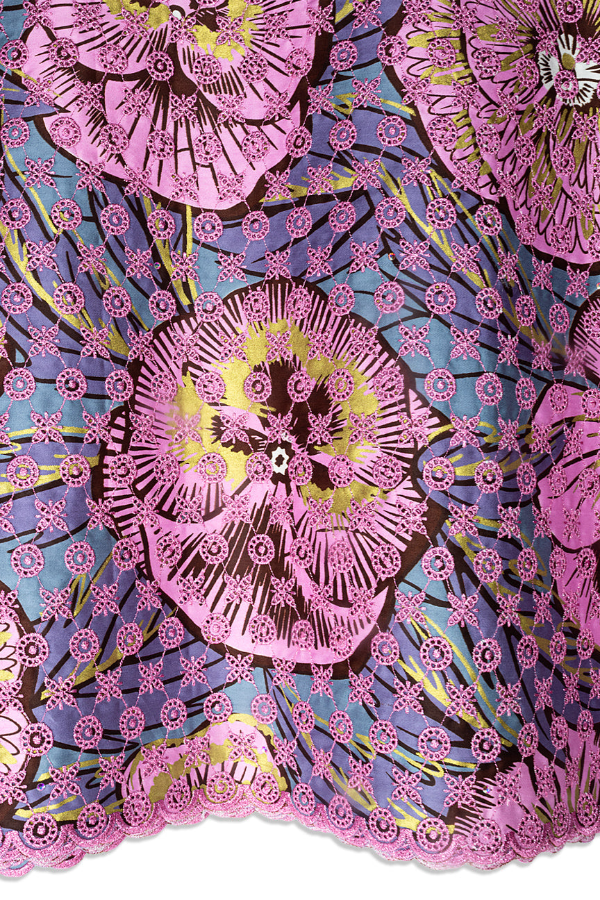 Vlisco Holland Gold with Lace Embroidery - VHL5342