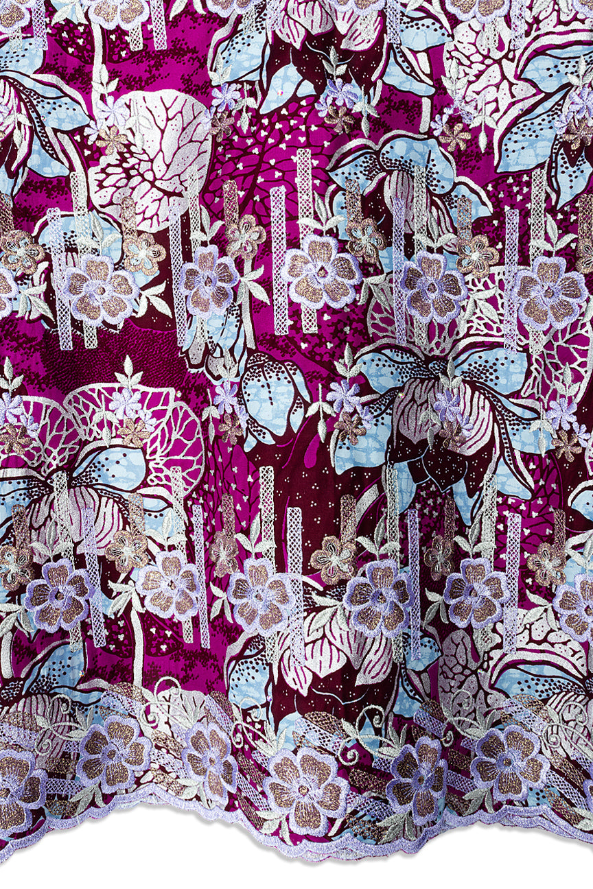 Vlisco Holland Gold with Lace Embroidery - VHL5423