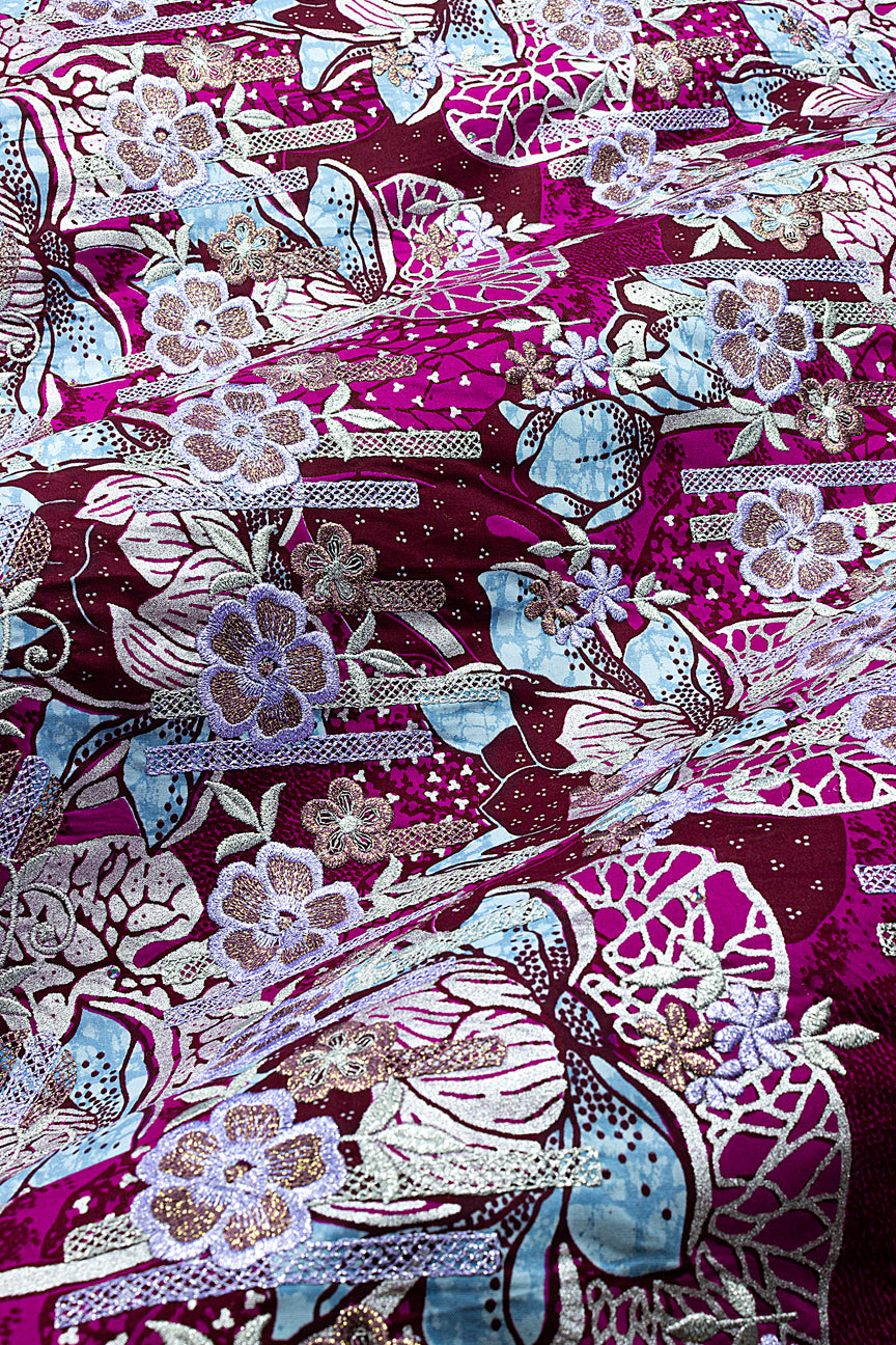 Vlisco Holland Gold with Lace Embroidery - VHL5423