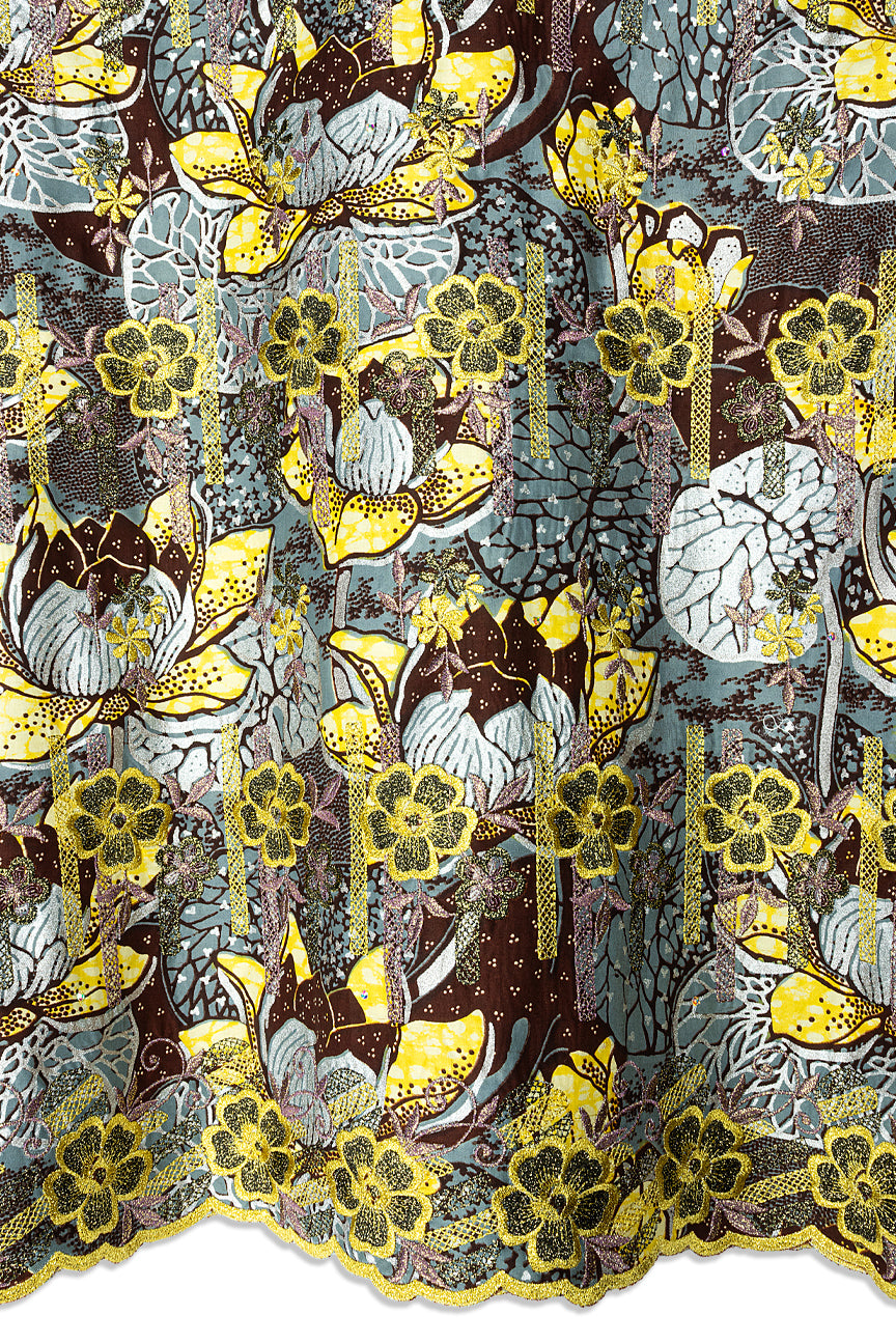 Vlisco Holland Gold with Lace Embroidery - VHL5425