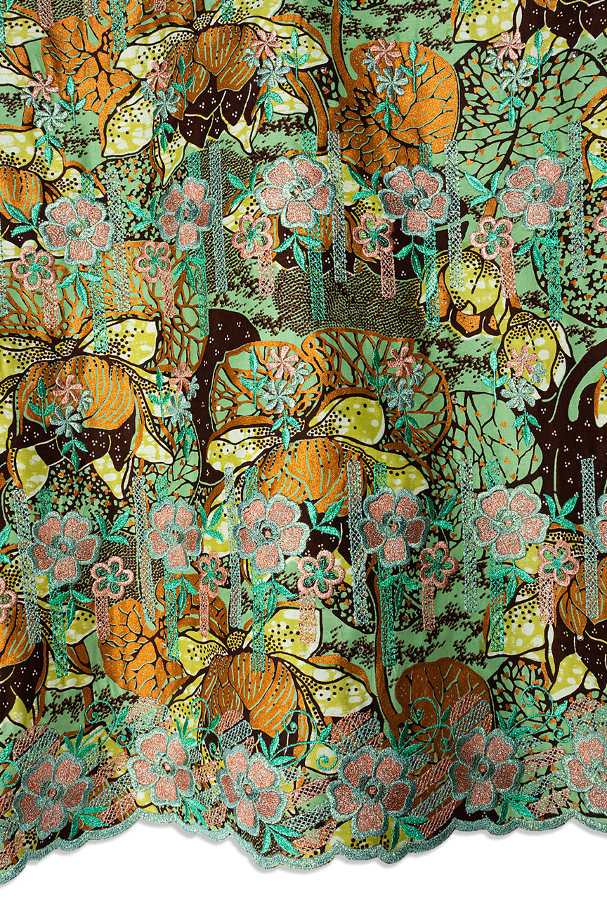 Vlisco Holland Gold with Lace Embroidery - VHL5427