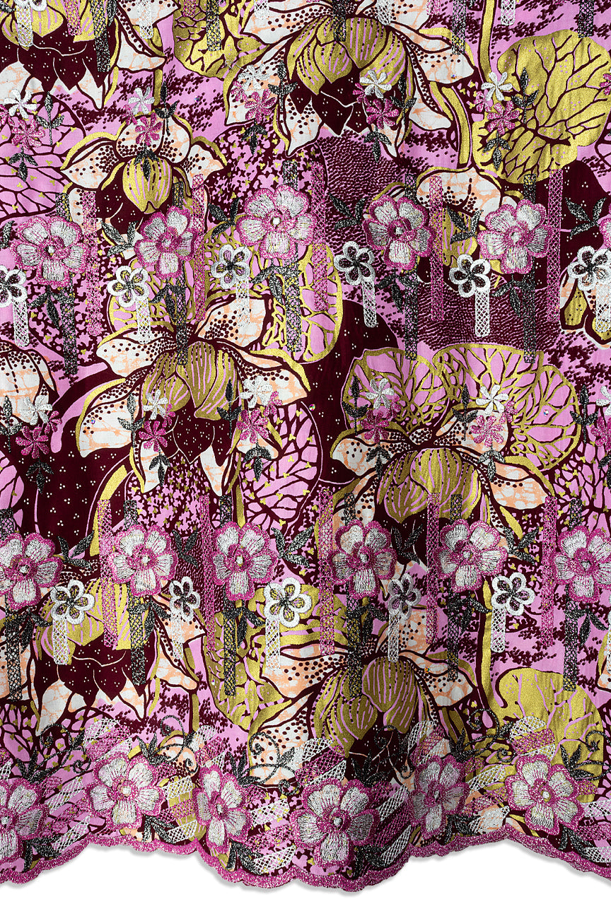 Vlisco Holland Gold with Lace Embroidery - VHL5428