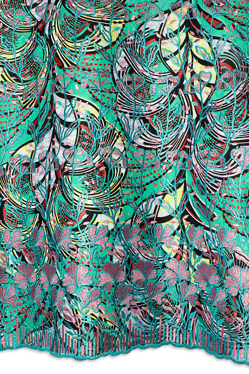 Vlisco Super Wax Gold with Lace Embroidery - VHL5198