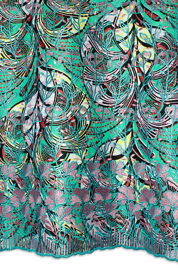 Vlisco Super Wax Gold with Lace Embroidery - VHL5198