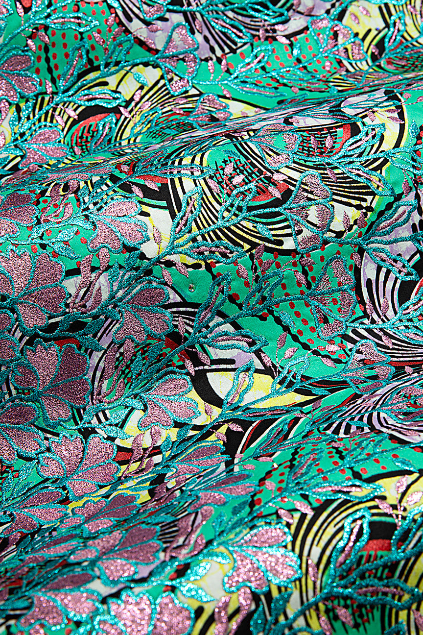 Vlisco Super Wax Gold with Lace Embroidery - VHL5198