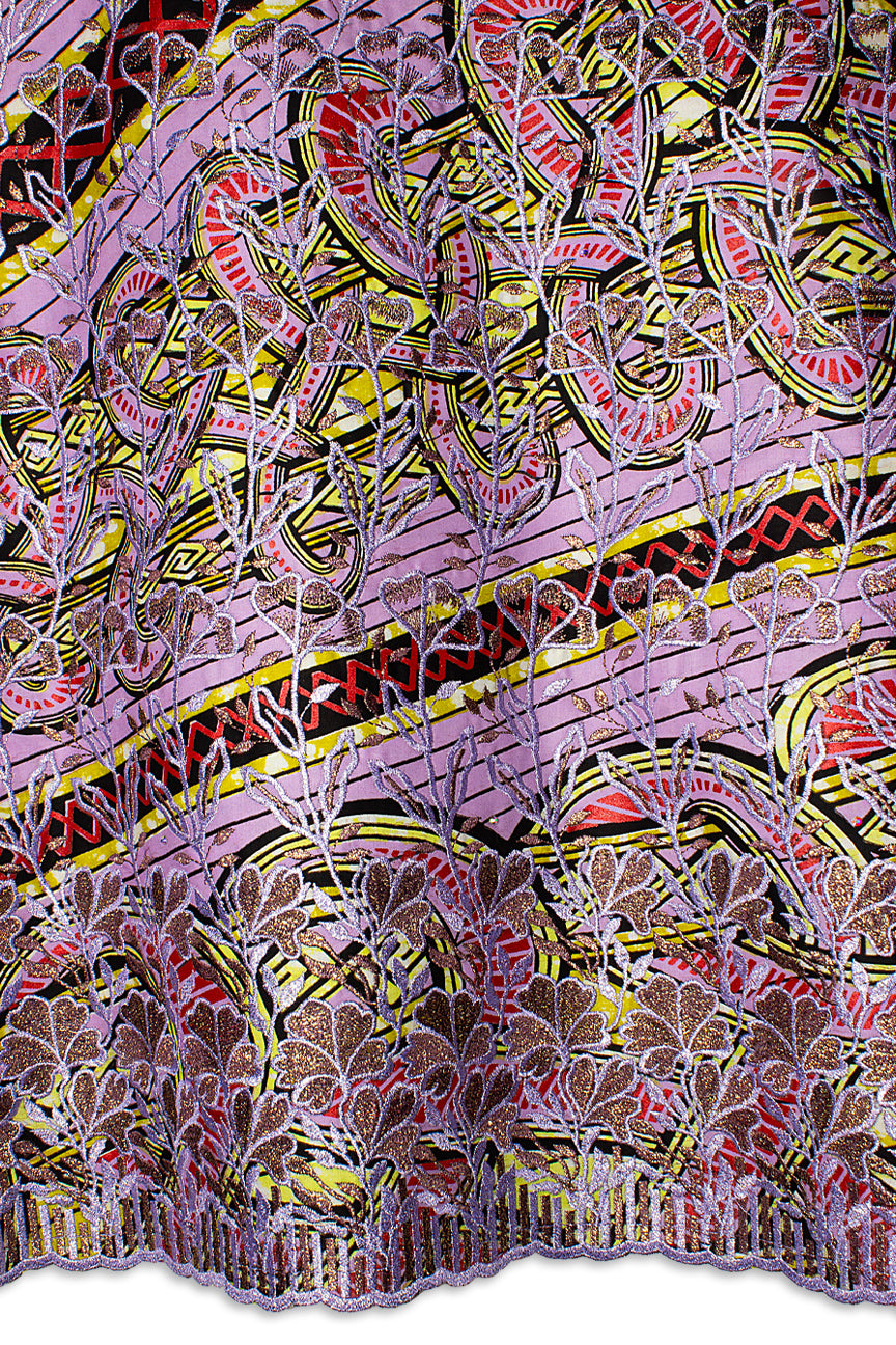 Vlisco Super Wax Gold with Lace Embroidery - VHL5191