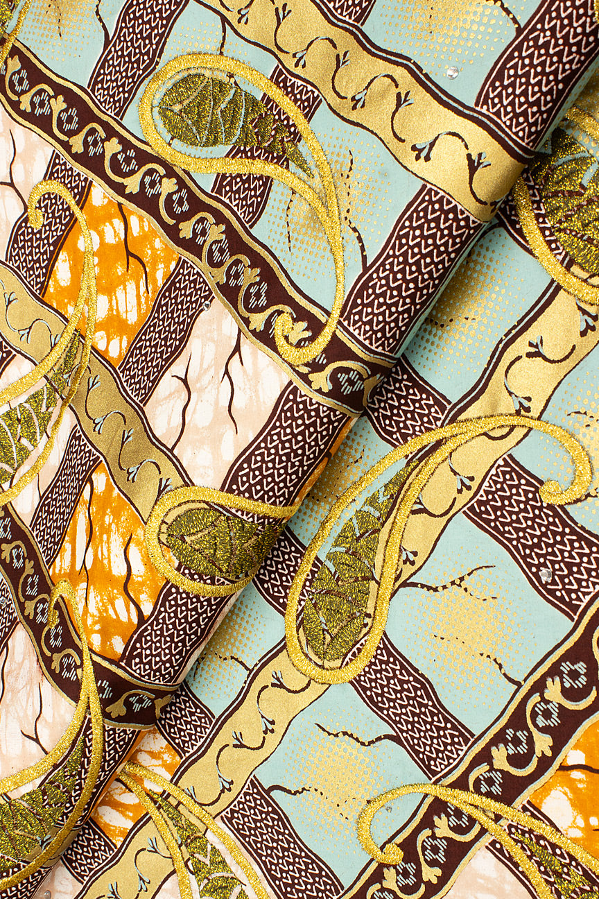 Vlisco Super Wax Gold Exclusive with Lace Embroidery - VHL5113