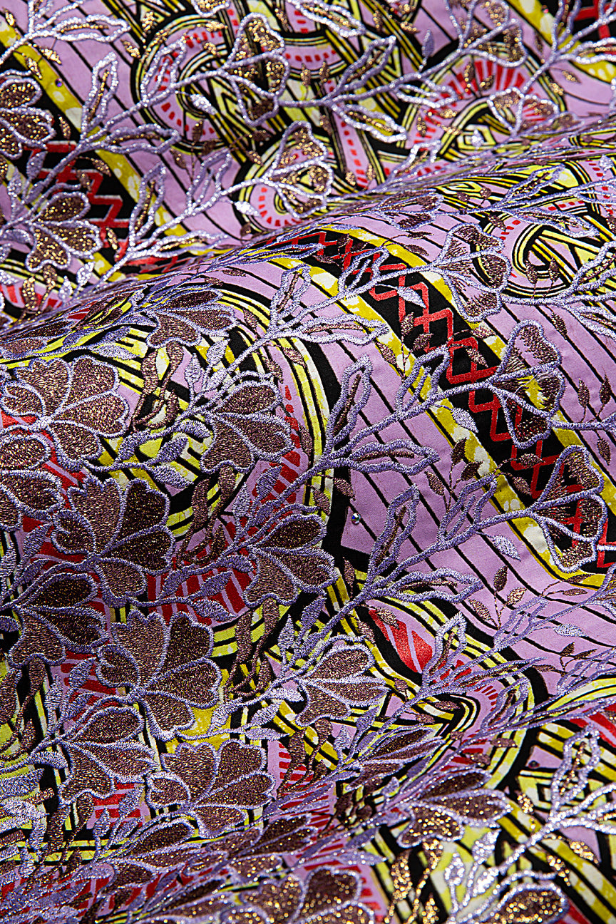 Vlisco Super Wax Gold with Lace Embroidery - VHL5191