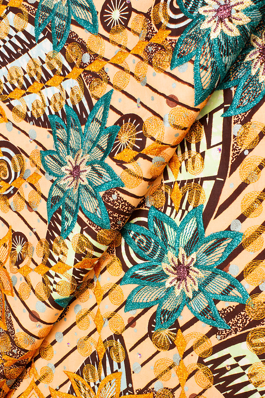 Premium Vlisco Exclusive with Lace Embroidery - PVHL002