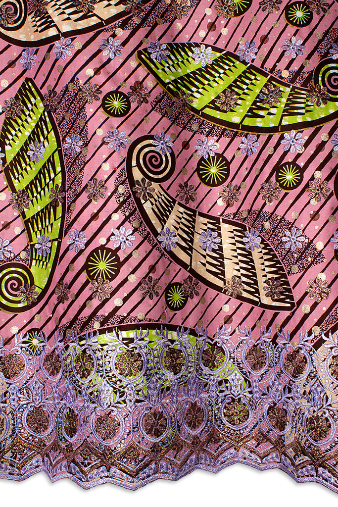 Vlisco Super Wax Gold with Lace Embroidery - VHL5192