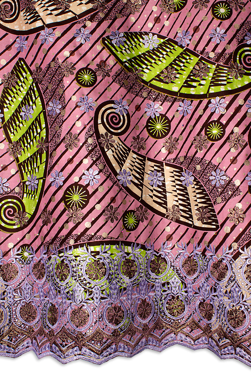 Vlisco Super Wax Gold with Lace Embroidery - VHL5192