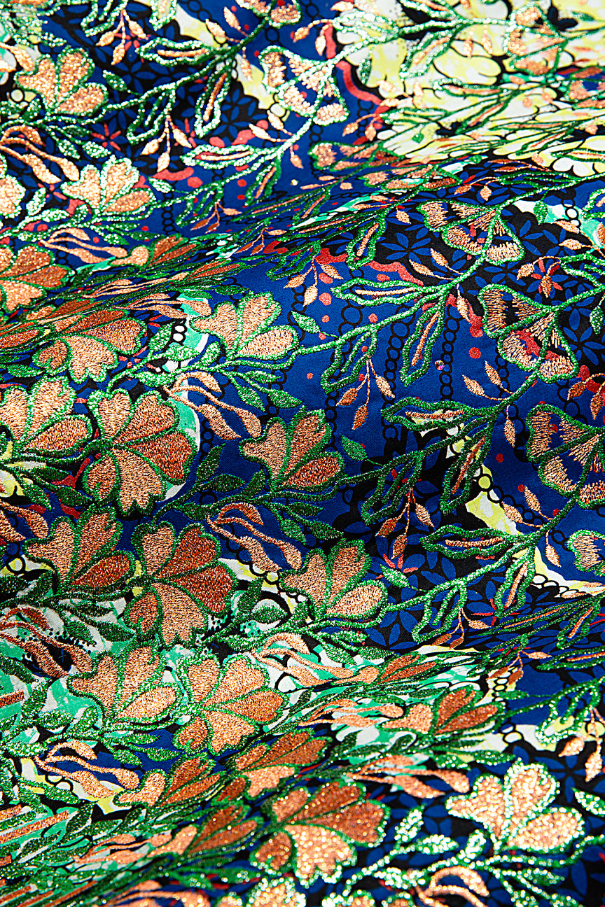 Vlisco Super Wax Gold with Lace Embroidery - VHL5195