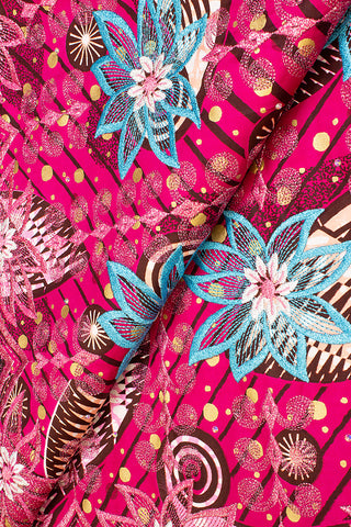 Premium Vlisco Exclusive with Lace Embroidery - PVHL006