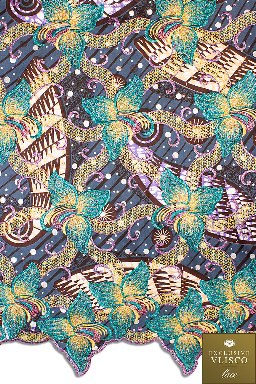 Sequence Lace - SEQ010 - Jewel Green - Hilton Textiles London – Hilton  Textiles - London