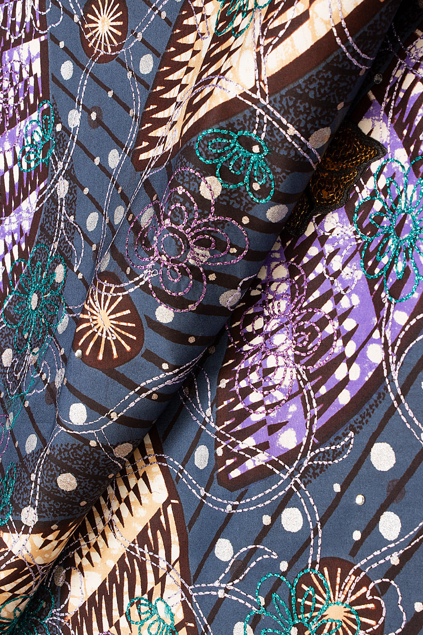 Premium Vlisco Exclusive with Lace Embroidery - PVHL010