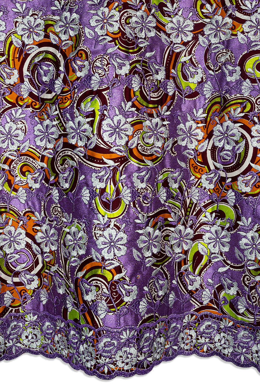 Vlisco Glitter Glam with Lace Embroidery - VHL5235