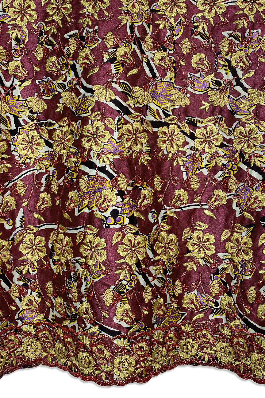 Vlisco Glitter Glam with Lace Embroidery - VHL5237