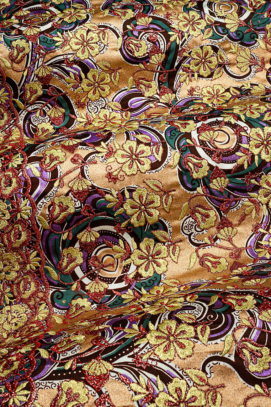 Vlisco Glitter Glam with Lace Embroidery - VHL5238