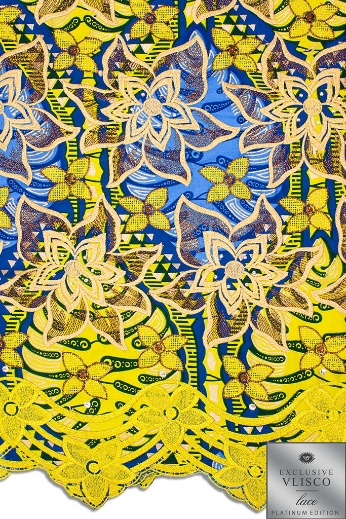 Premium Vlisco Exclusive with Lace Embroidery - PVHL021