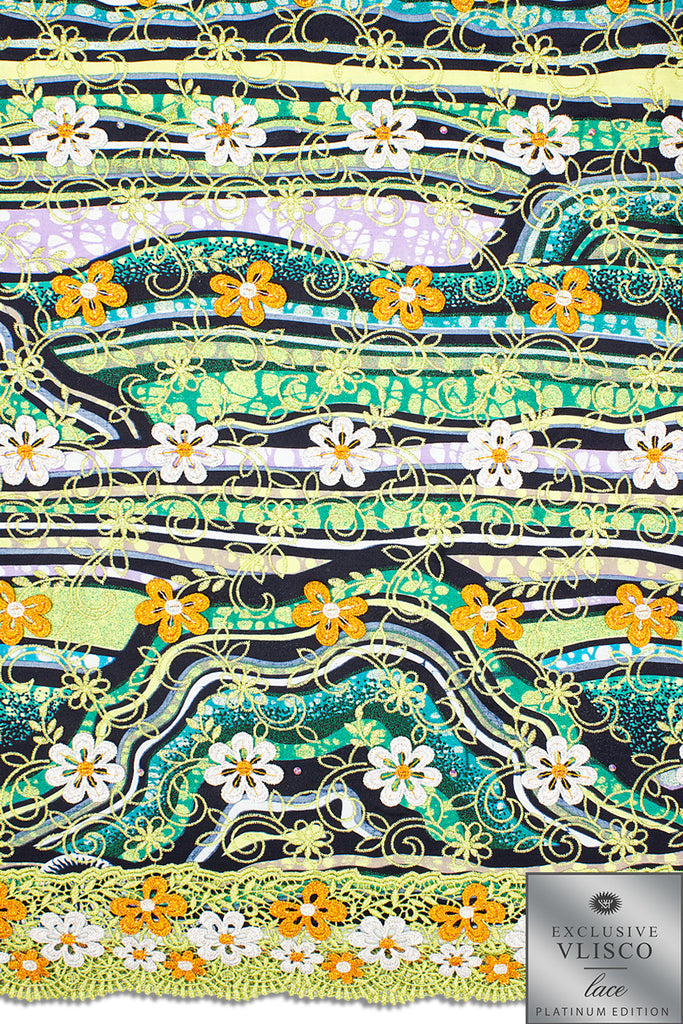 Premium Vlisco Exclusive with Lace Embroidery - PVHL024
