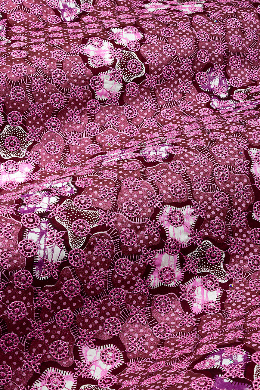 Vlisco Super Wax Gold with Lace Embroidery - VHL5352